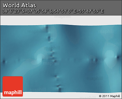 Satellite 3D Map of the Area around 37° 51' 10" S, 55° 19' 30" E