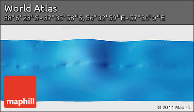 Physical Panoramic Map of the Area around 37° 51' 10" S, 57° 1' 29" E