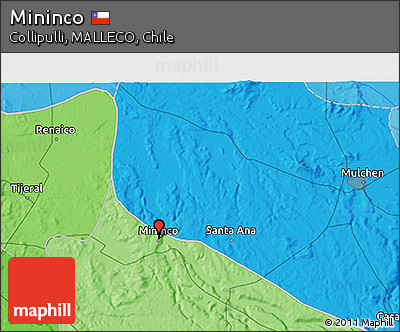 Political 3D Map of Mininco