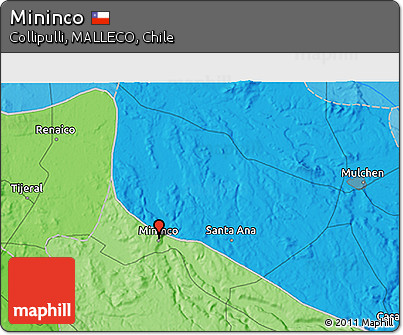 Political 3D Map of Mininco