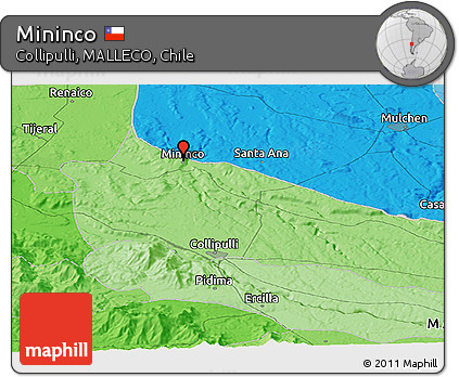 Political Panoramic Map of Mininco