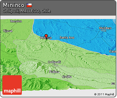 Political Panoramic Map of Mininco