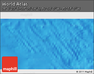 Physical 3D Map of the Area around 37° 51' 10" S, 76° 25' 30" W