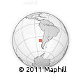 Outline Map of the Area around 37° 51' 10" S, 78° 7' 30" W, rectangular outline