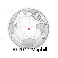 Outline Map of the Area around 37° 51' 10" S, 88° 28' 29" E, rectangular outline