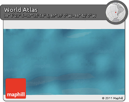 Satellite 3D Map of the Area around 37° 51' 10" S, 89° 10' 30" W