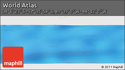 Physical Panoramic Map of the Area around 37° 51' 10" S, 89° 10' 30" W