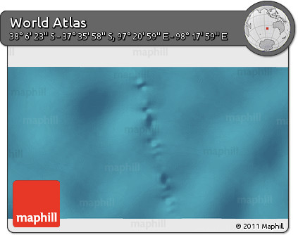 Satellite 3D Map of the Area around 37° 51' 10" S, 97° 49' 29" E