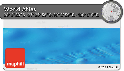Physical Panoramic Map of the Area around 37° 51' 10" S, 99° 31' 30" E