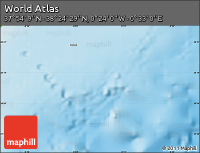 Physical Map of the Area around 38° 9' 19" N, 0° 4' 30" E