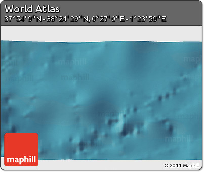 Satellite 3D Map of the Area around 38° 9' 19" N, 0° 55' 29" E