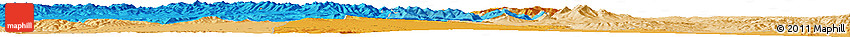 Political Horizon Map of the Area around 38° 9' 19" N, 101° 13' 29" E