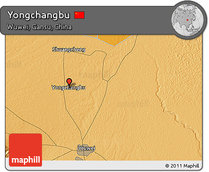 Political 3D Map of Yongchangbu