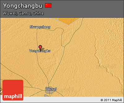 Political 3D Map of Yongchangbu