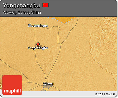 Political 3D Map of Yongchangbu