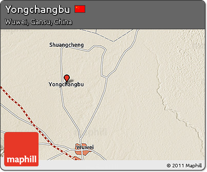 Shaded Relief 3D Map of Yongchangbu