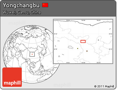 Blank Location Map of Yongchangbu