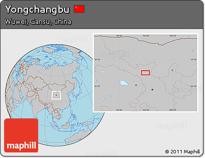 Gray Location Map of Yongchangbu