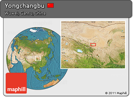Satellite Location Map of Yongchangbu