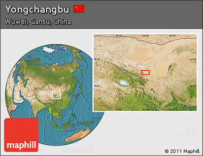 Satellite Location Map of Yongchangbu