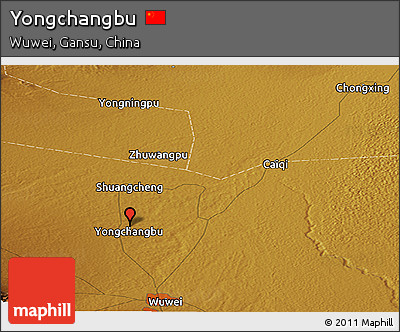 Physical Panoramic Map of Yongchangbu