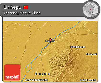 Physical 3D Map of Linhepu