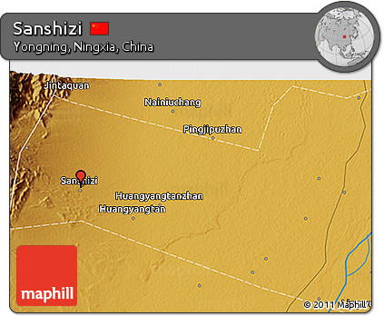 Physical 3D Map of Sanshizi