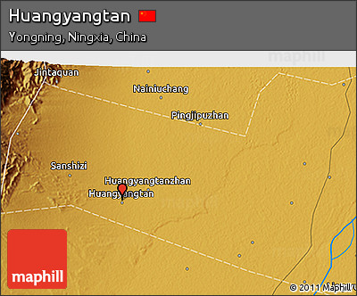 Physical 3D Map of Huangyangtan