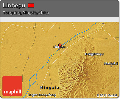 Physical 3D Map of Linhepu