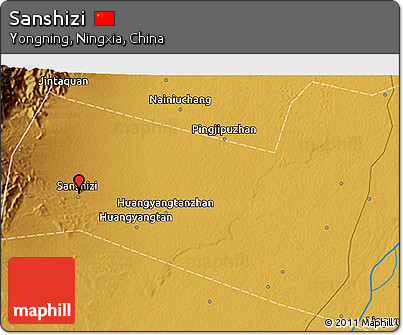 Physical 3D Map of Sanshizi