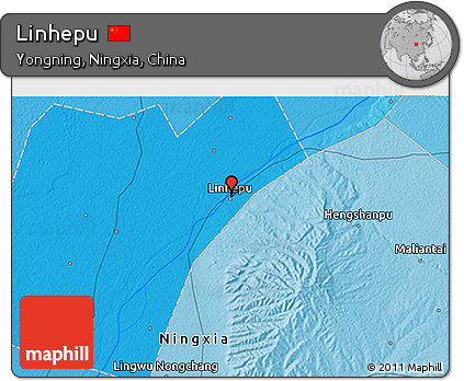 Political 3D Map of Linhepu