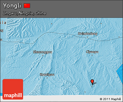 Political 3D Map of Yongli