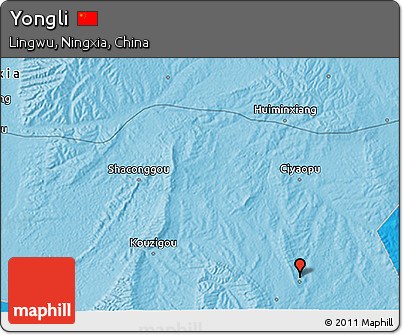 Political 3D Map of Yongli
