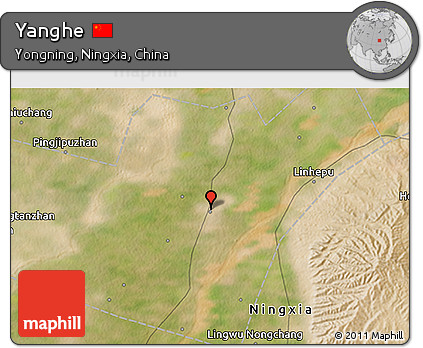 Satellite 3D Map of Yanghe