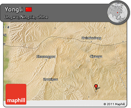 Satellite 3D Map of Yongli