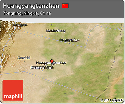 Satellite 3D Map of Huangyangtanzhan