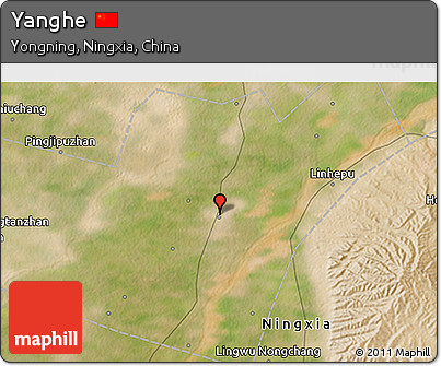 Satellite 3D Map of Yanghe