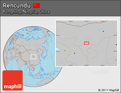 Gray Location Map of Rencundu