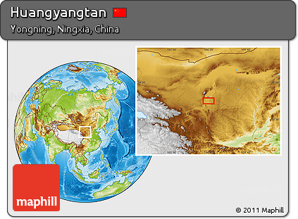 Physical Location Map of Huangyangtan