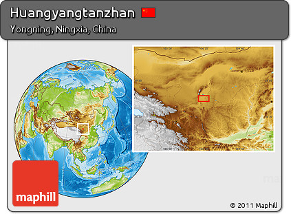 Physical Location Map of Huangyangtanzhan