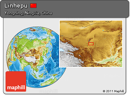 Physical Location Map of Linhepu