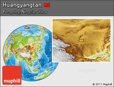 Physical Location Map of Huangyangtan