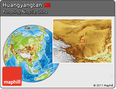 Physical Location Map of Huangyangtan