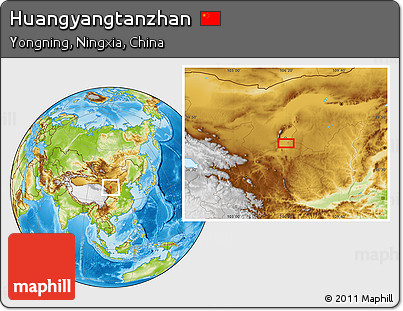 Physical Location Map of Huangyangtanzhan