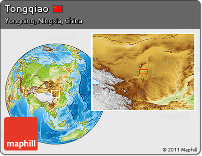 Physical Location Map of Tongqiao