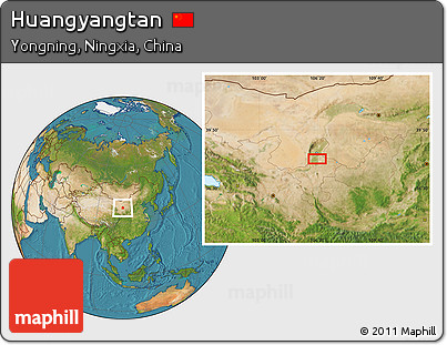 Satellite Location Map of Huangyangtan