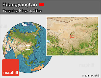 Satellite Location Map of Huangyangtan