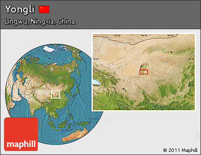 Satellite Location Map of Yongli