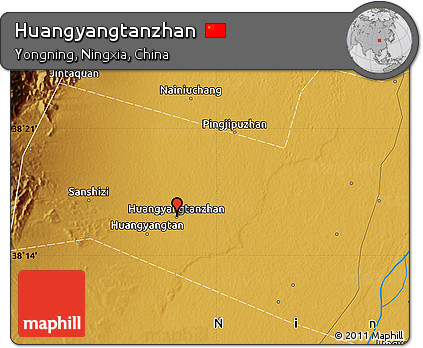 Physical Map of Huangyangtanzhan