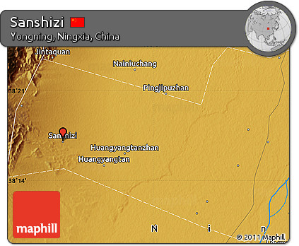 Physical Map of Sanshizi